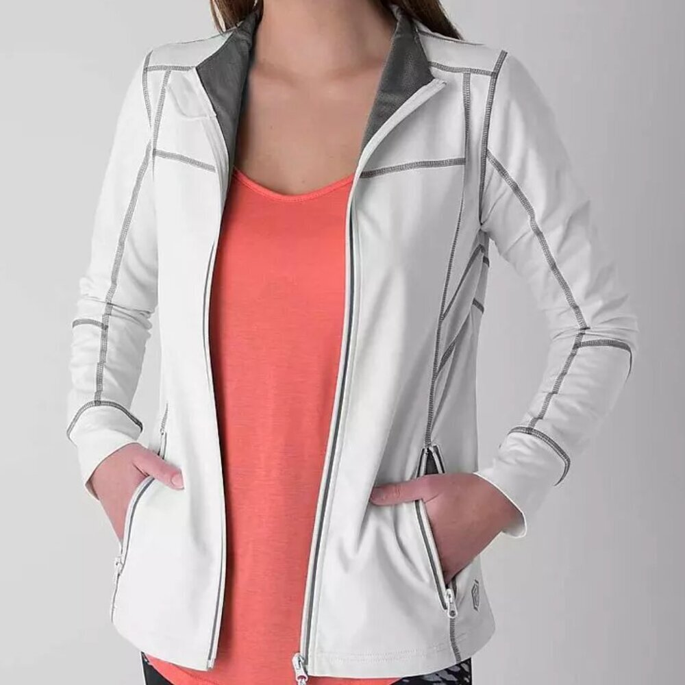 Eddie Bauer White Jacket Size Medium Female